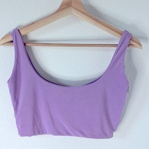 PrettyLittleThing lavender crop top medium 6